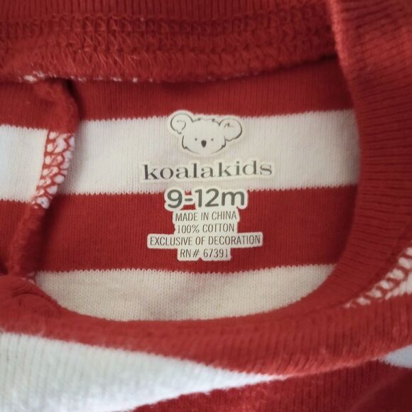 Christmas Holiday One Piece Outfit w/Hat sz 9-12M - Picture 5 of 7